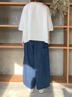 ROBE de PEAU / STRIPE PULLOVER SHIRT (BLOCK STRIPE)
