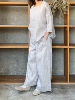ROBE de PEAU / STRIPE EASY PANTS (BOLD STRIPE)