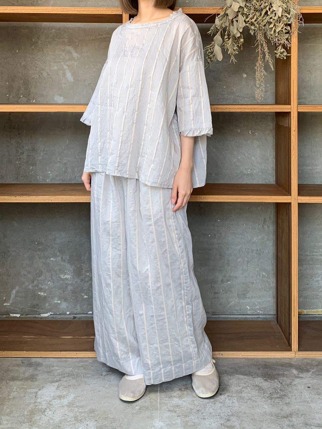 ROBE de PEAU / STRIPE EASY PANTS (BOLD STRIPE)