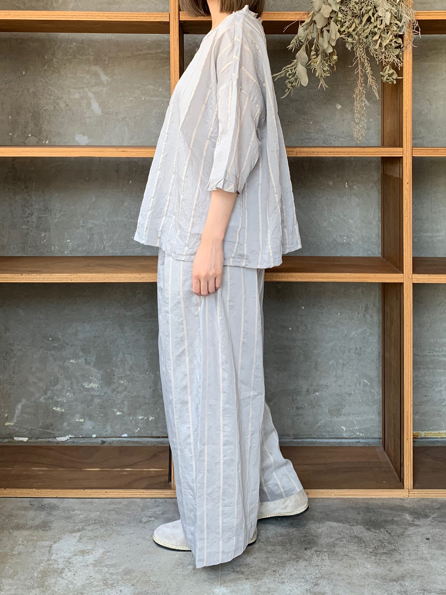 ROBE de PEAU / STRIPE EASY PANTS (BOLD STRIPE)
