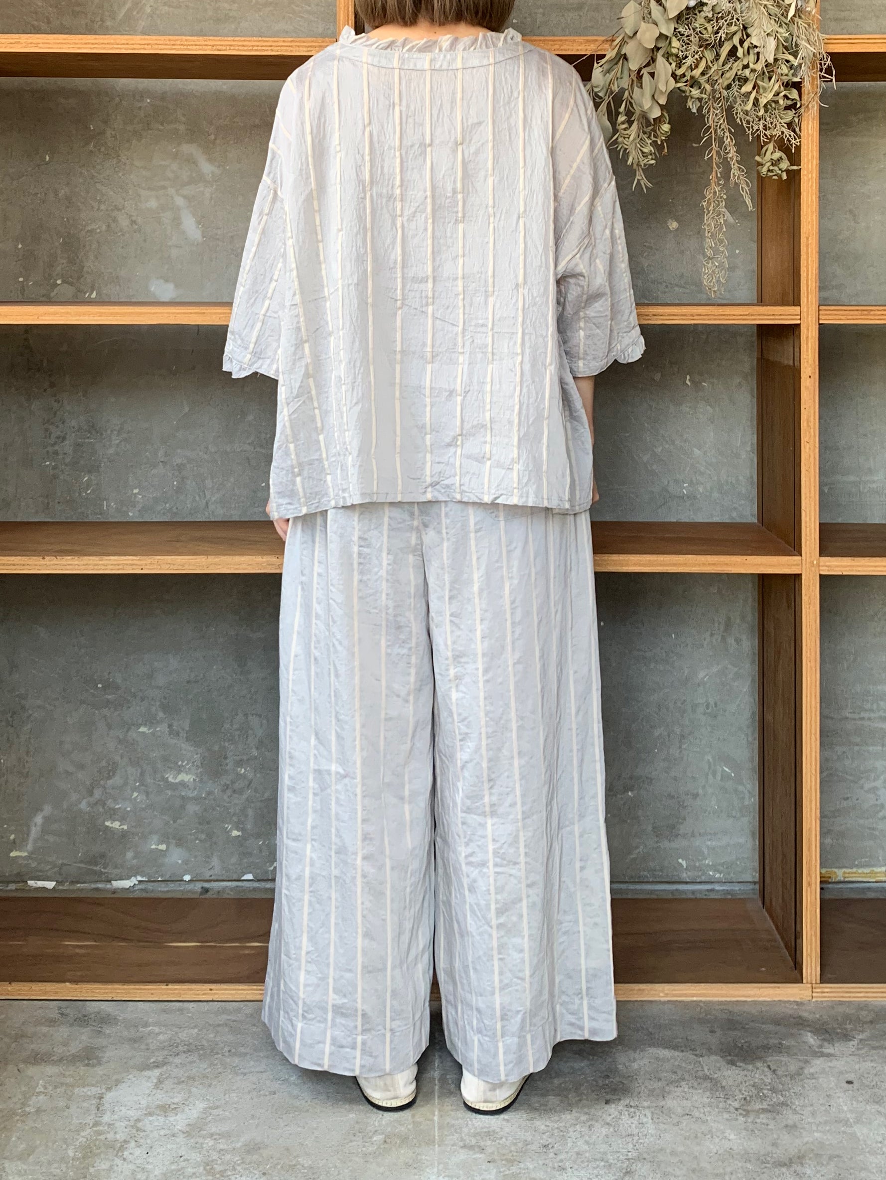 ROBE de PEAU / STRIPE EASY PANTS (BOLD STRIPE)