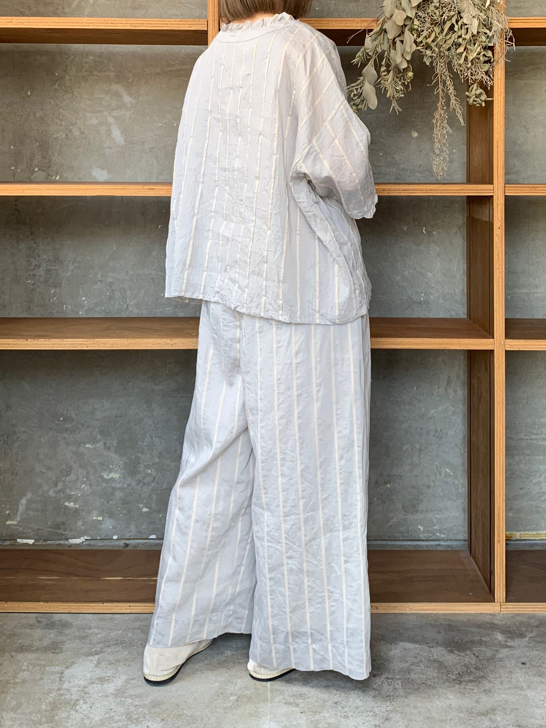 ROBE de PEAU / STRIPE EASY PANTS (BOLD STRIPE)