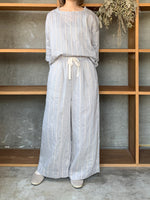 ROBE de PEAU / STRIPE EASY PANTS (BOLD STRIPE)