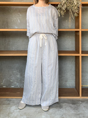 ROBE de PEAU / STRIPE EASY PANTS (BOLD STRIPE)