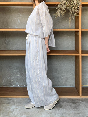 ROBE de PEAU / STRIPE EASY PANTS (BOLD STRIPE)