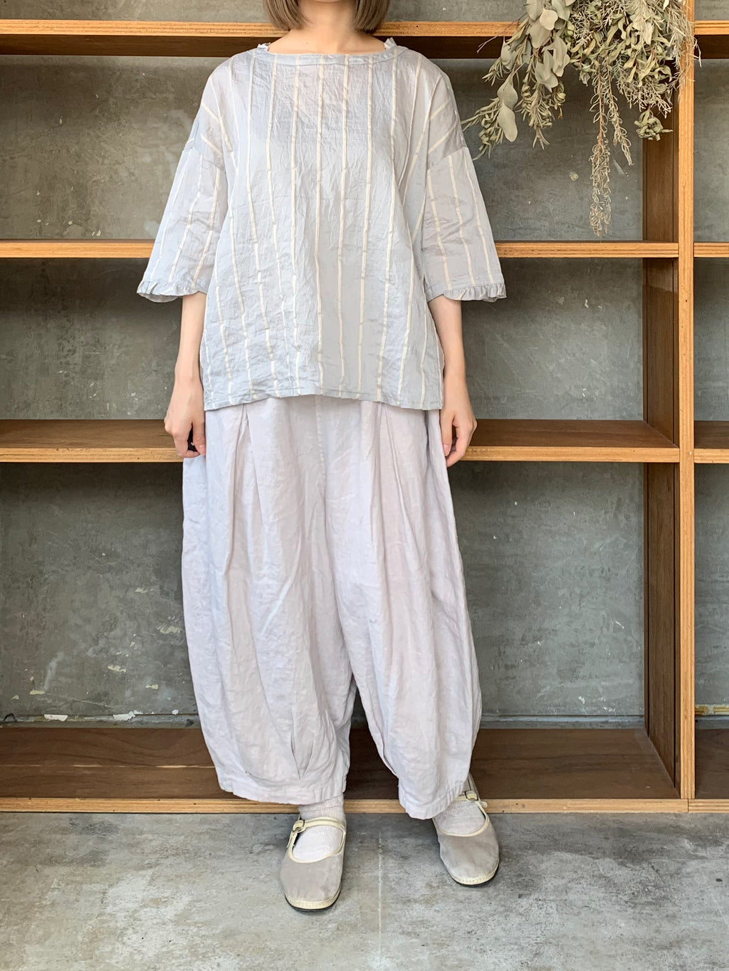 ROBE de PEAU / STRIPE PULLOVER SHIRT (BOLD STRIPE)