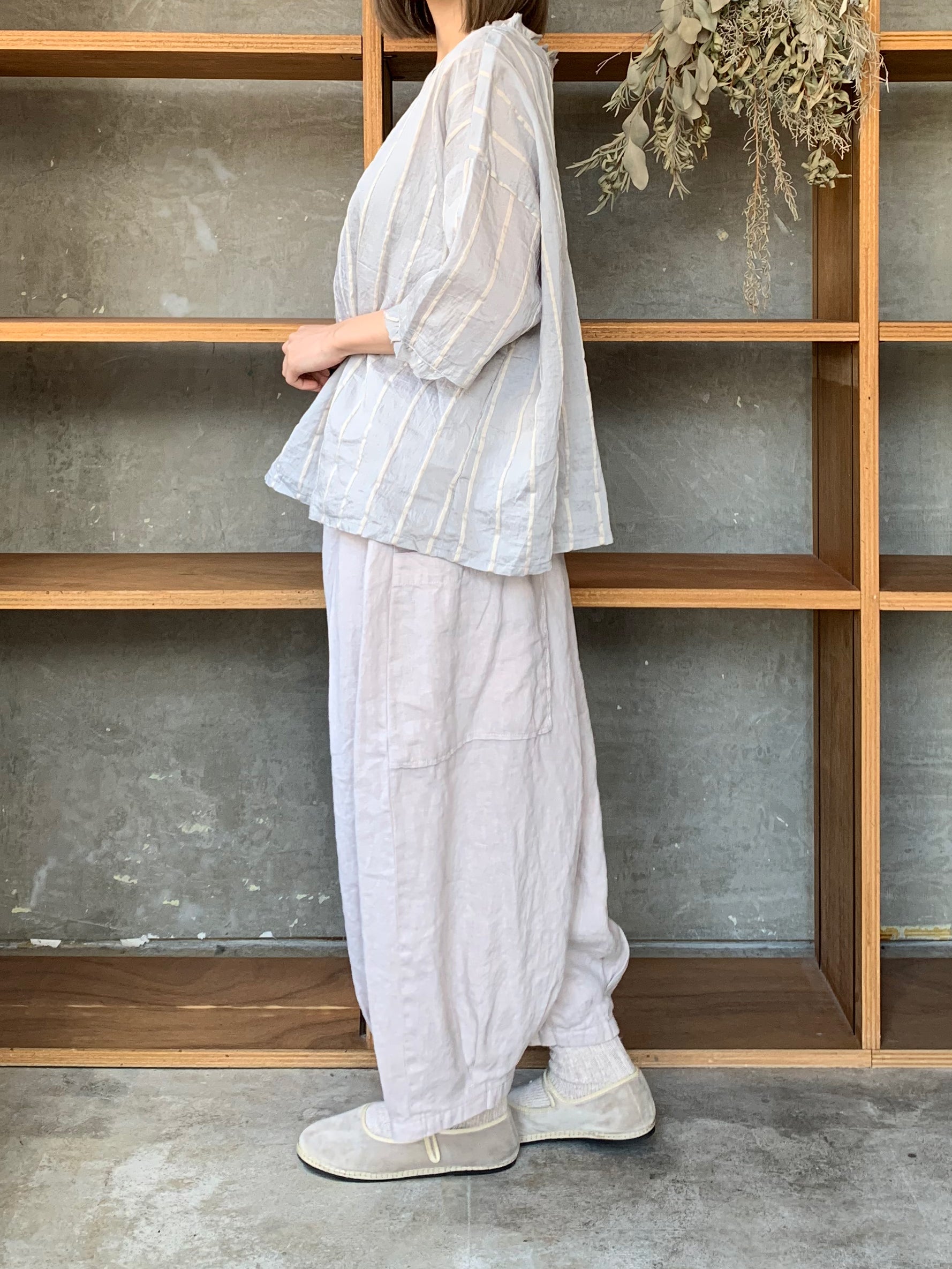ROBE de PEAU / STRIPE PULLOVER SHIRT (BOLD STRIPE)