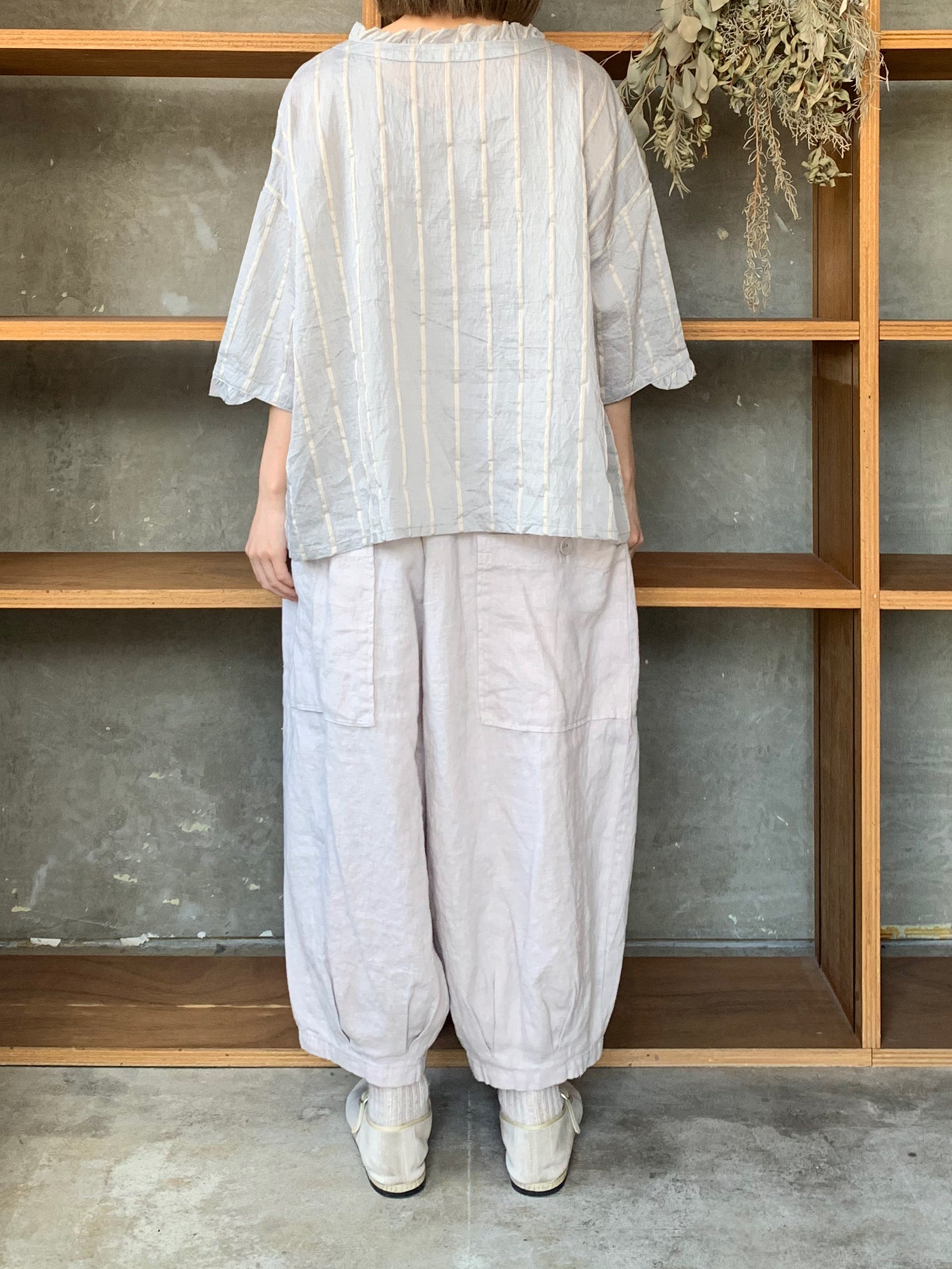 ROBE de PEAU / STRIPE PULLOVER SHIRT (BOLD STRIPE)