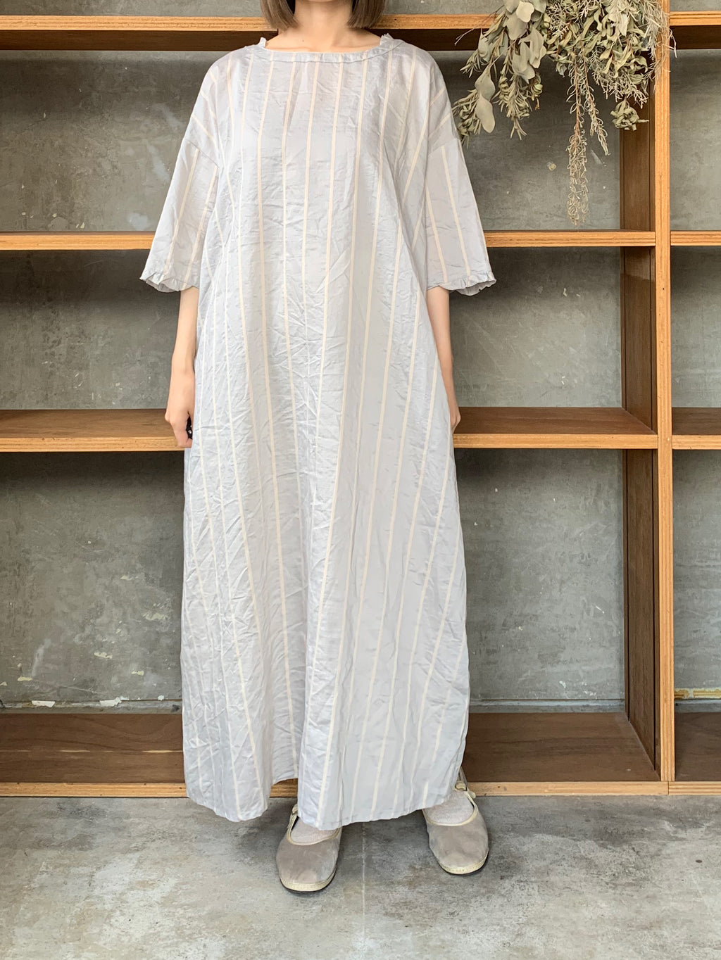ROBE de PEAU / STRIPE PULLOVER ONE PIECE (BOLD STRIPE)