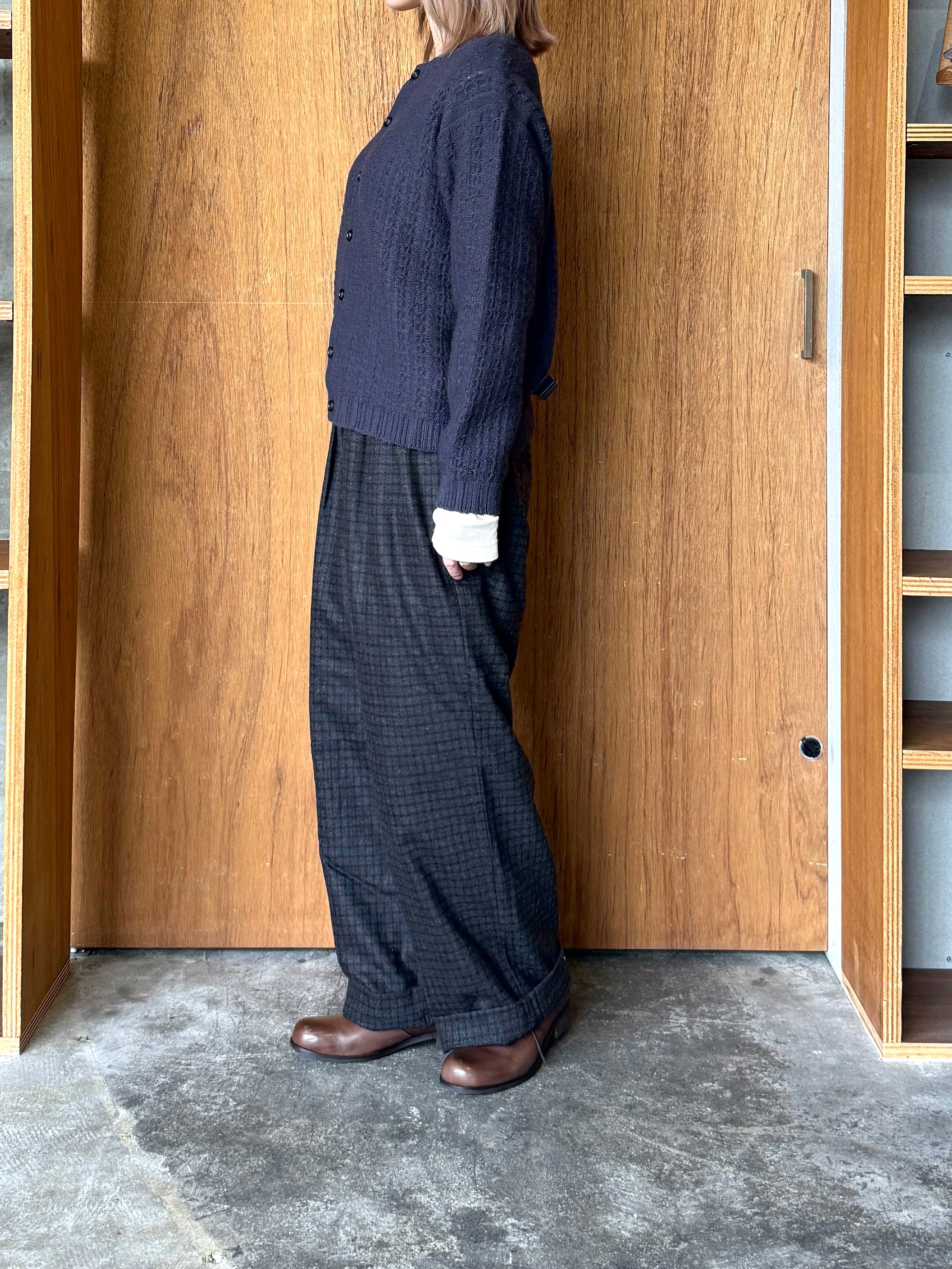 Vlas Blomme / Tasmanian Wool ニットジャケット (Gray)