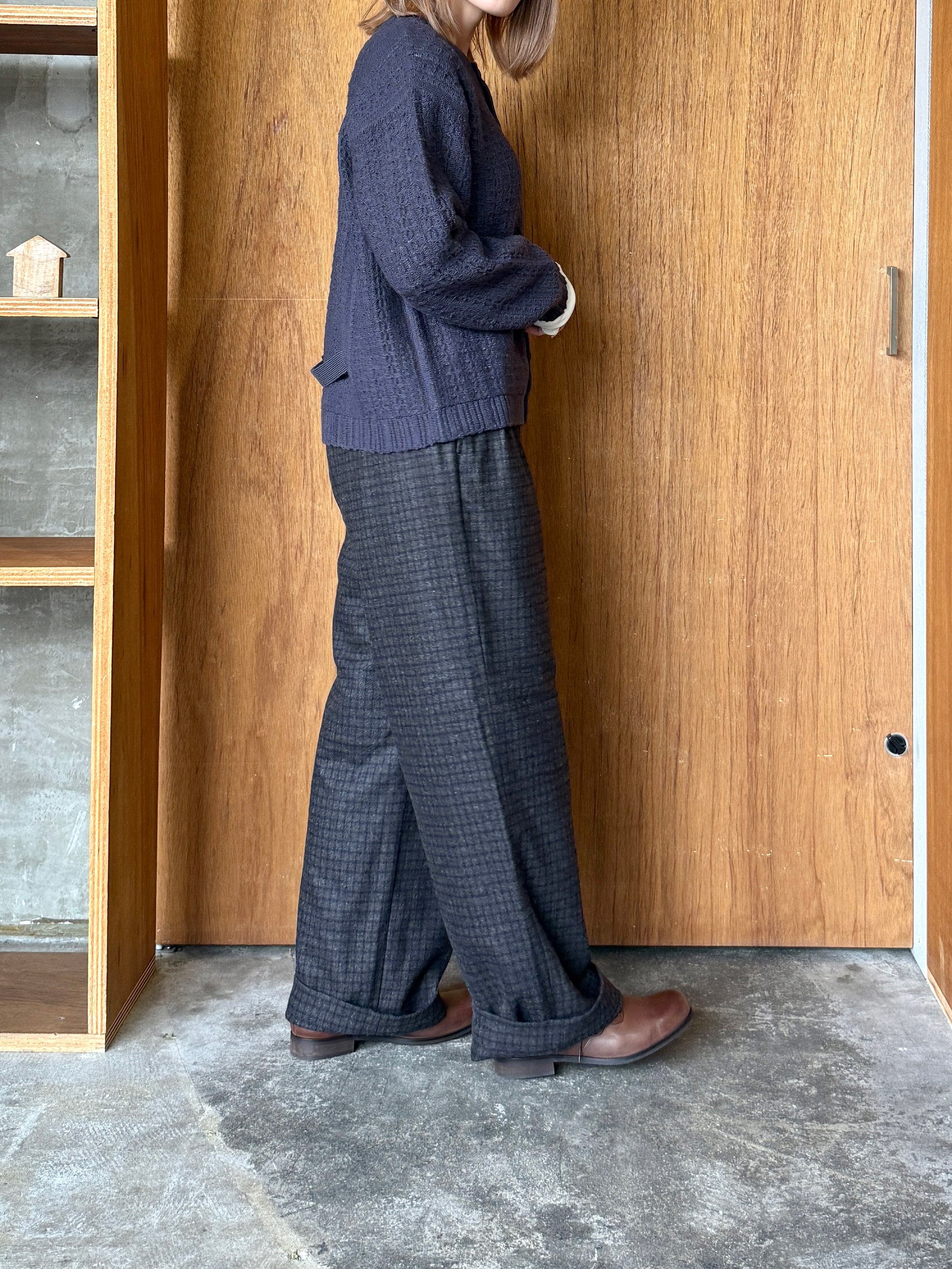 Vlas Blomme / Tasmanian Wool ニットジャケット (Gray)