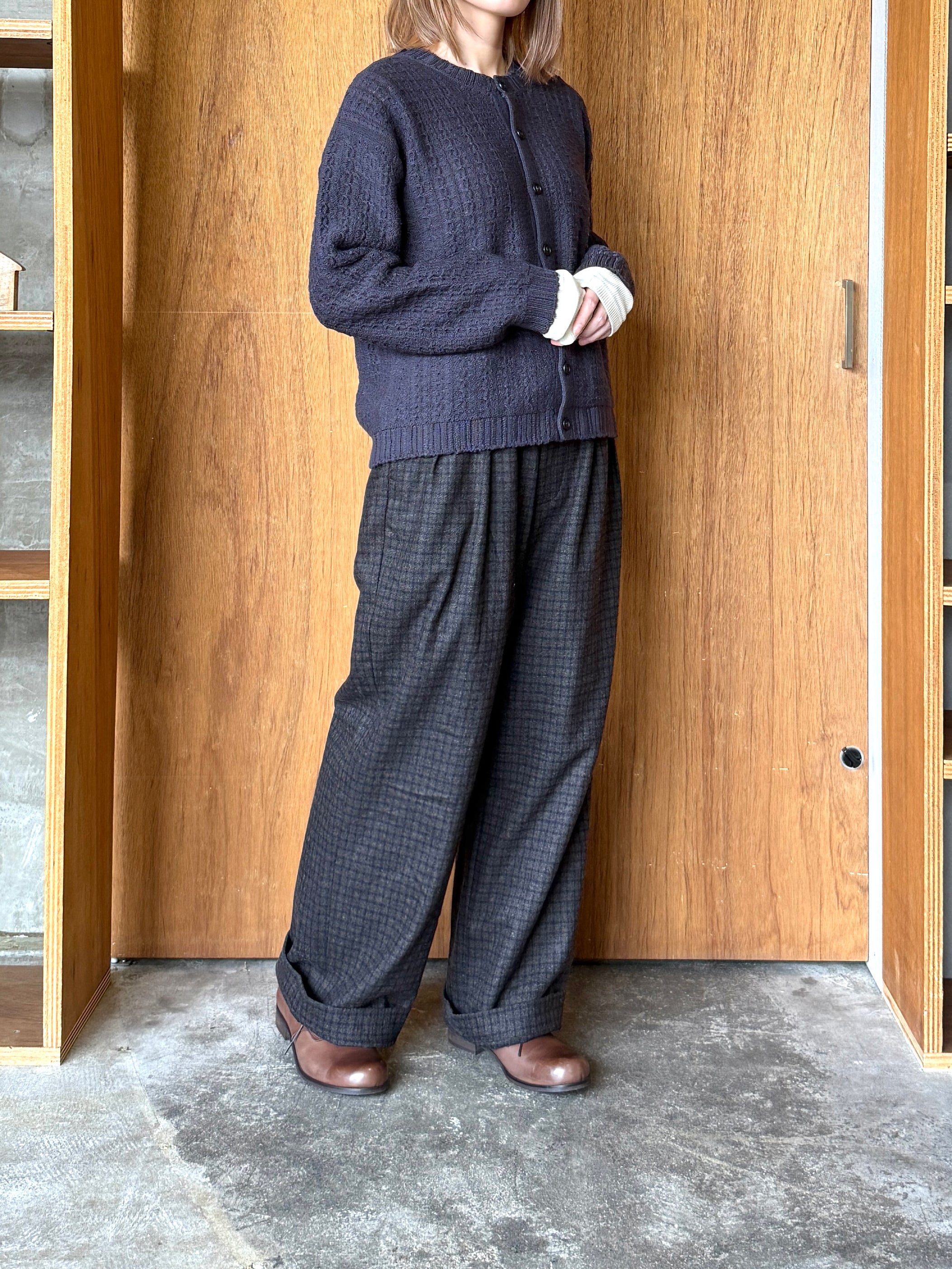 Vlas Blomme / Tasmanian Wool ニットジャケット (Gray)