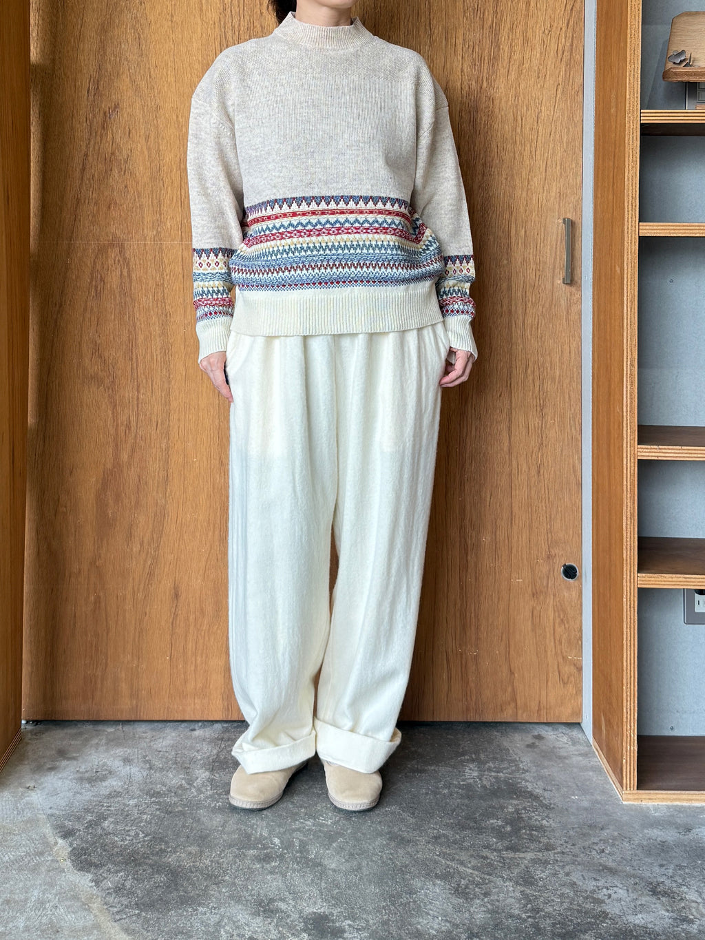 ASEEDONCLÖUD / Seiyako jacquard po（Beige）