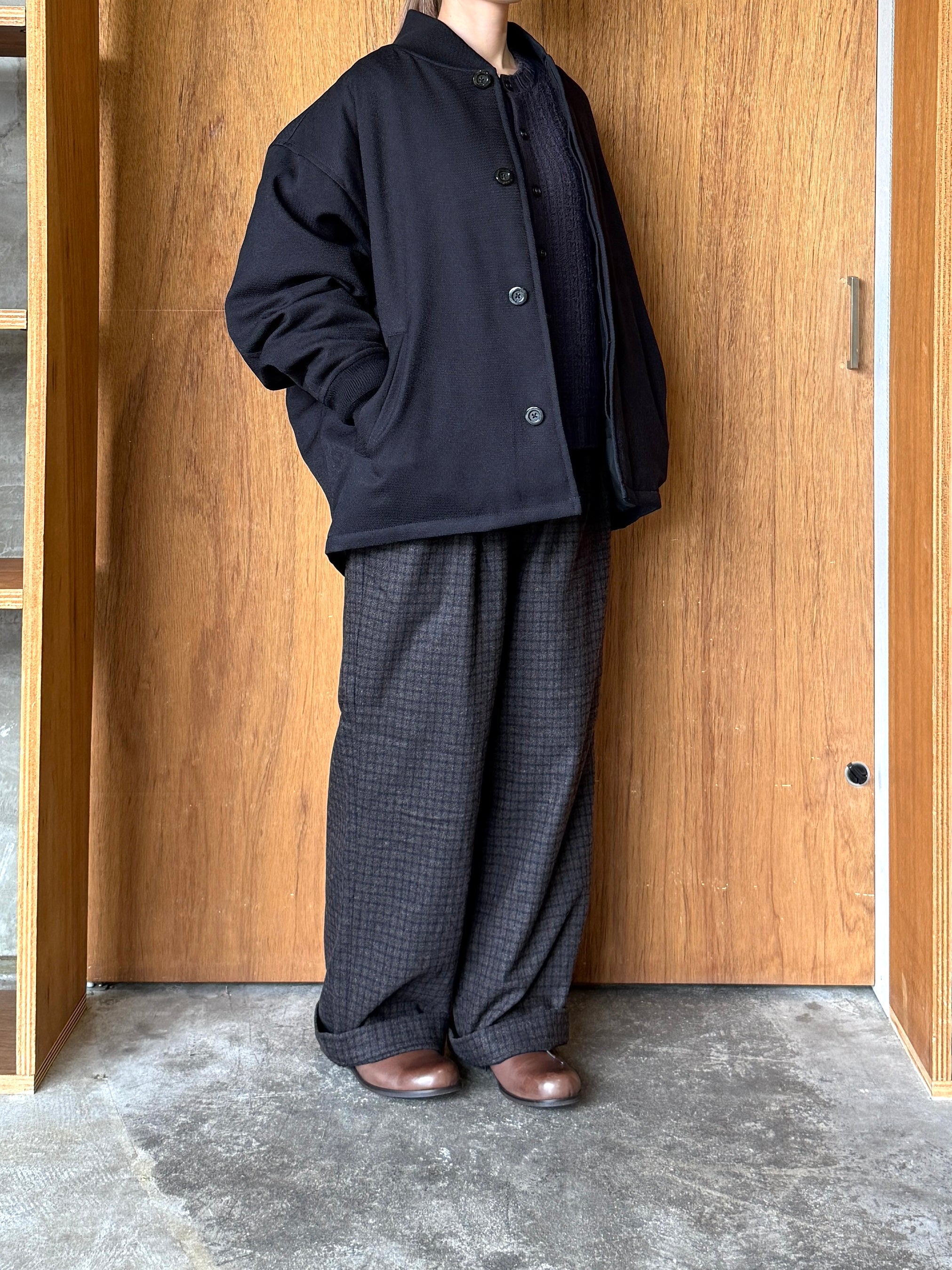 miffew / 2TUCK DOWN TROUSERS（GUNCLUBCHECK）