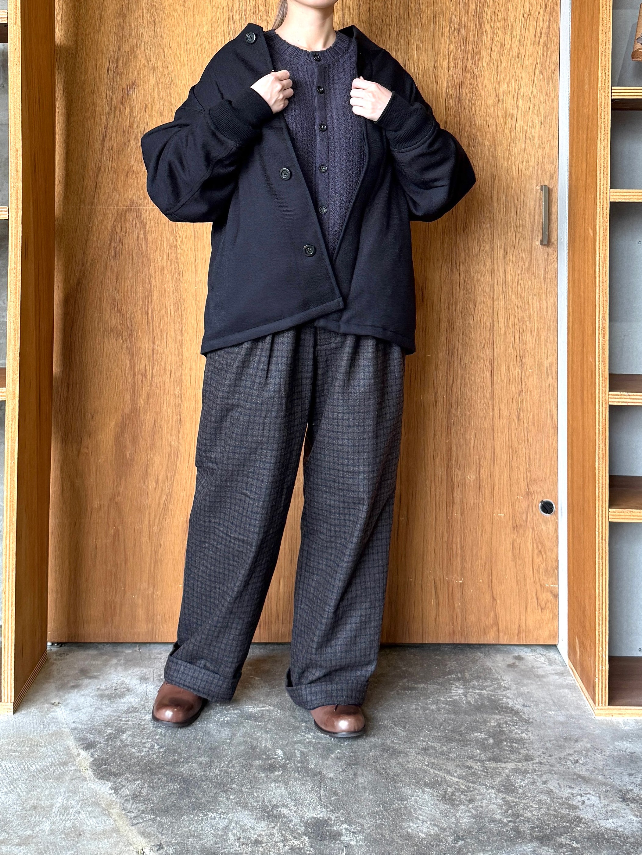 miffew / 2TUCK DOWN TROUSERS（GUNCLUBCHECK）