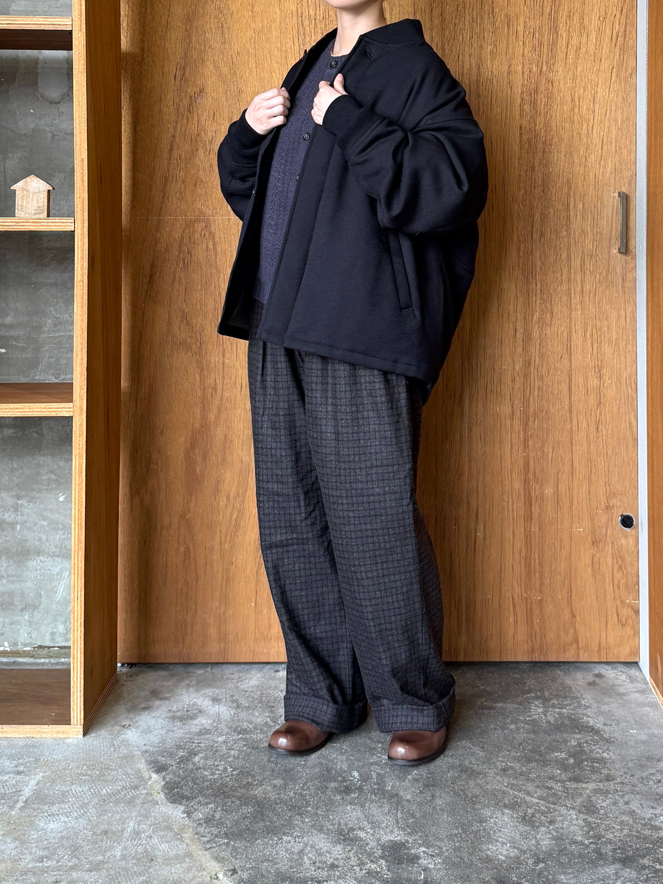 miffew / 2TUCK DOWN TROUSERS（GUNCLUBCHECK）