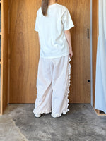 【予約】qiri / ribbon flower Tee (white)