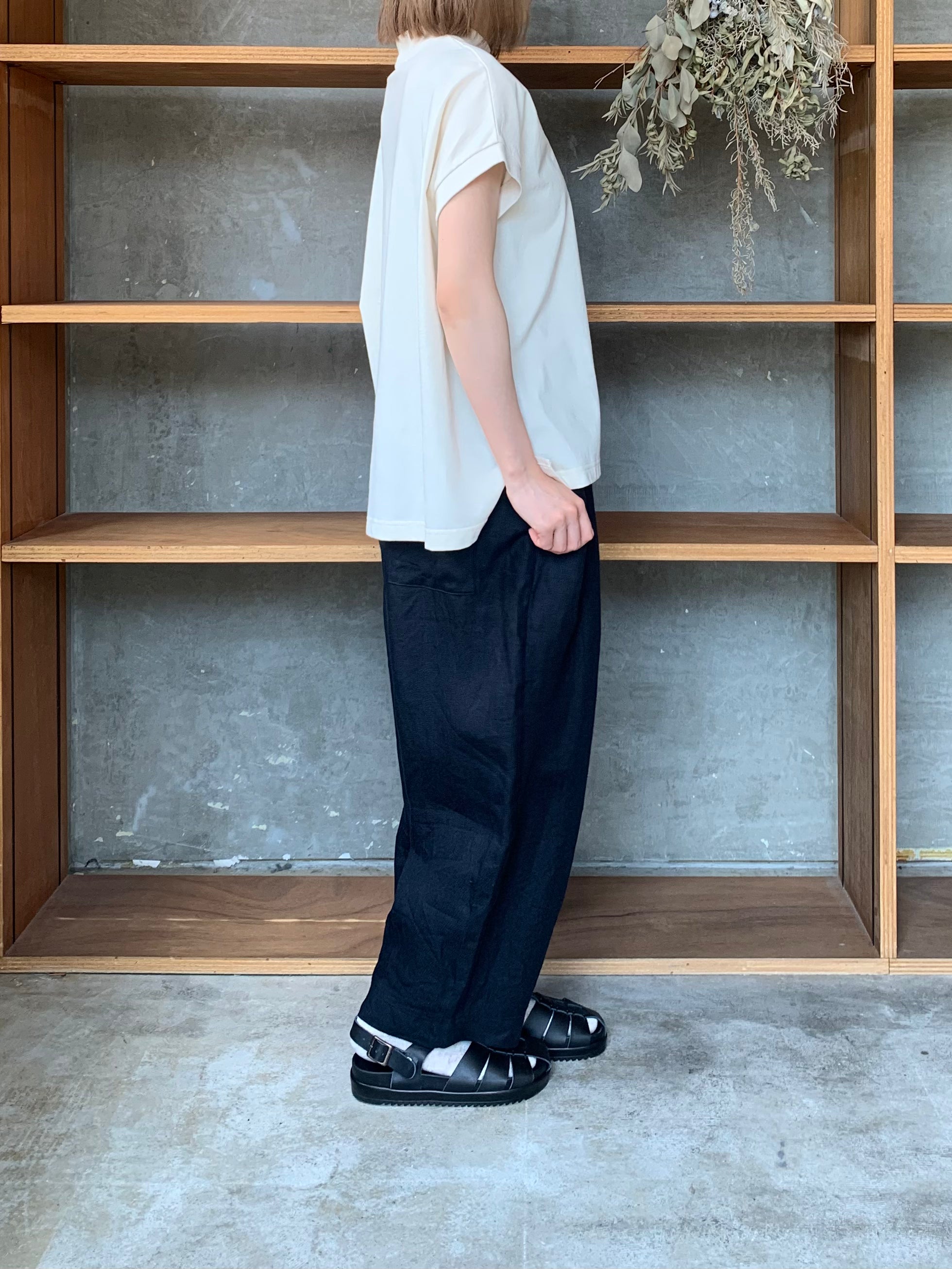 tumugu / オーガニック空紡天竺 フレンチTシャツ（KINARI）