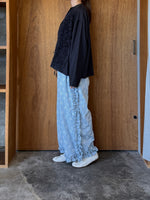 【予約】qiri / arabesque ribbon embroidery jacket (black)