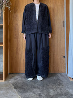【予約】qiri / arabesque ribbon embroidery jacket (black)