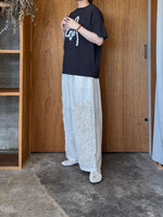 【予約】qiri / ribbon flower Tee (black)