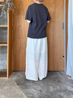 【予約】qiri / ribbon flower Tee (black)