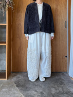 【予約】qiri / arabesque ribbon embroidery jacket (black)