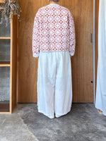 【予約】qiri / patchwork jacquard jacket (pink mix)
