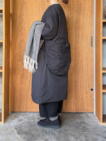 miffew / COLLARLESS DOWN COAT（BLACK）