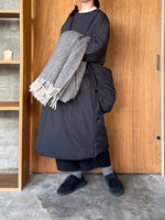 miffew / COLLARLESS DOWN COAT（BLACK）