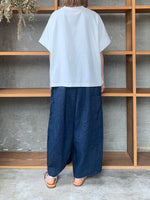 TISSU / クラシック天竺 モックネックドルマンT（シロ）