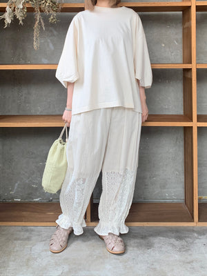 qiri / lasew gather pants (キナリ)
