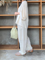 qiri / lasew gather pants (キナリ)
