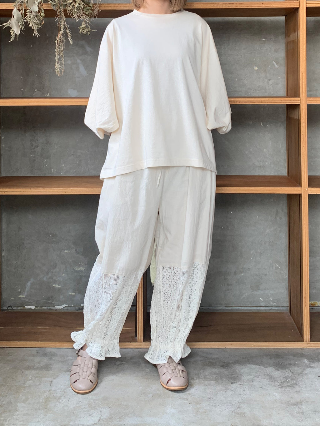 qiri / lasew gather pants (キナリ)