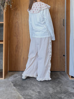 【予約】qiri / thinking cat long sleeve Tee (white)