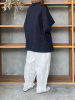 TISSU / クラシック天竺 モックネックドルマンT（クロ）