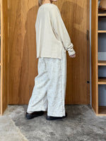 qiri / flower tale gather wide pants (キナリ)