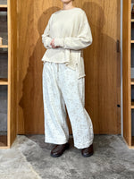 qiri / flower tale gather wide pants (キナリ)