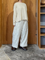 qiri / flower tale gather wide pants (キナリ)