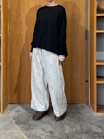 qiri / flower tale gather wide pants (キナリ)