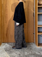 qiri / flower tale gather wide pants (ブラウン)