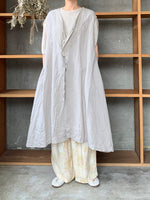 Vlas Blomme / Airy Linen 3wayロングジレ(L.Gray)