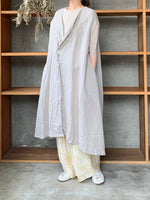 Vlas Blomme / Airy Linen 3wayロングジレ(L.Gray)