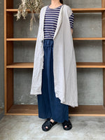 Vlas Blomme / Airy Linen 3wayロングジレ(L.Gray)