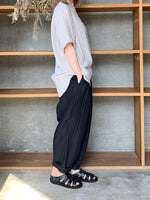 Vlas Blomme / Airy Linen 半袖シャツ（L.Gray）