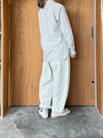 Handwerker / HW collarless shirt　Check（Off white）
