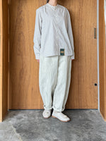 Handwerker / HW collarless shirt　Check（Off white）