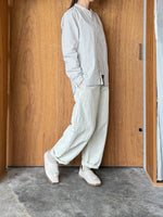 Handwerker / HW collarless shirt　Check（Off white）