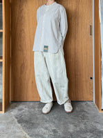 Handwerker / HW collarless shirt　Check（Off white）