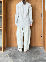 Handwerker / HW collarless shirt　Check（Off white）